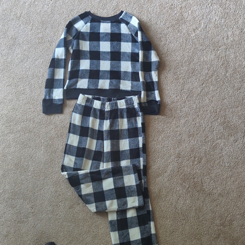 Cat & Jack Plaid Fleece PJ set